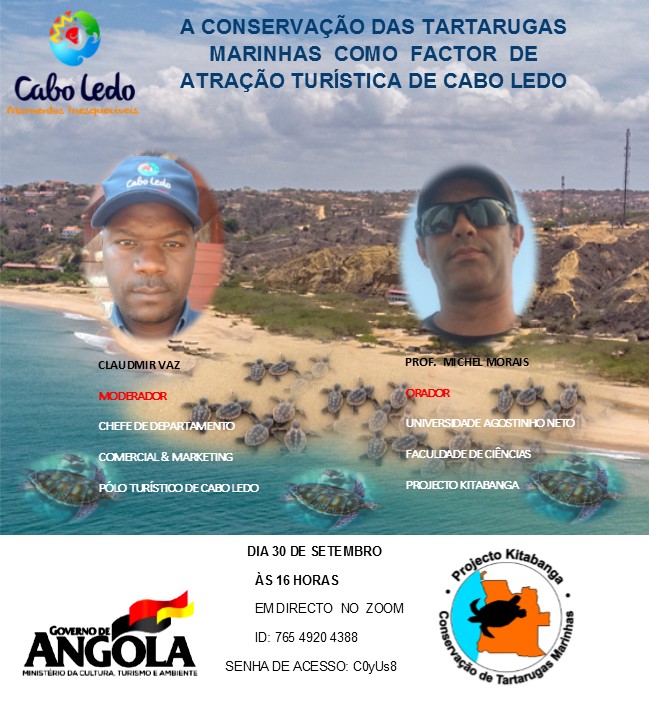 Webinar - A Conservação das Tartarugas Marinhas como Factor Turístico no Cabo Ledo